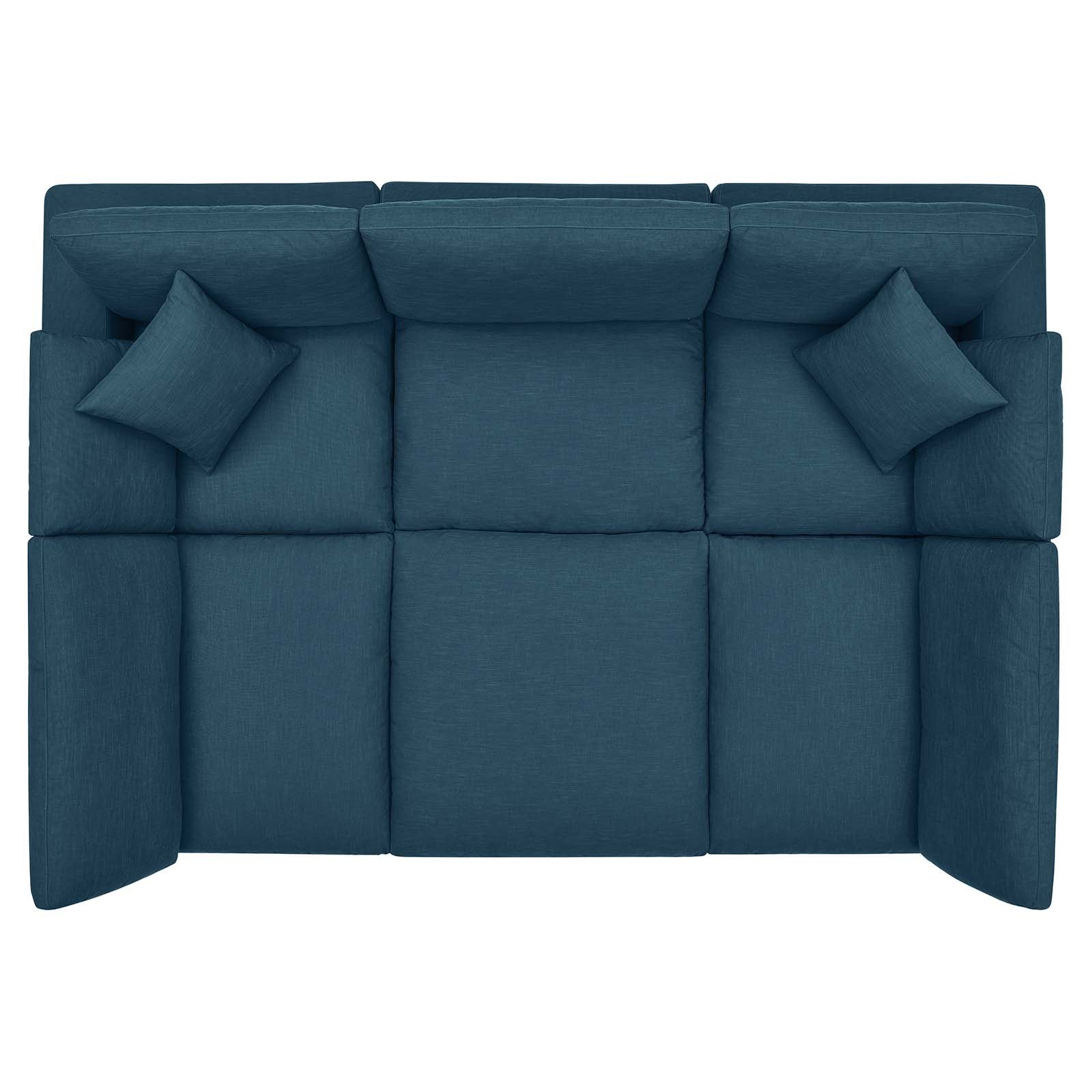 Commix Down Filled Overstuffed 6-Piece Sectional Sofa By Modway - EEI-5761-AZU | Sofas |  Modishstore - 3