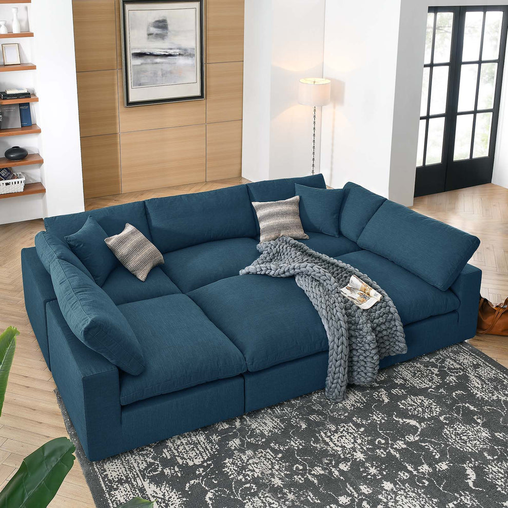 Commix Down Filled Overstuffed 6-Piece Sectional Sofa By Modway - EEI-5761 | Sectional | Modishstore - 1