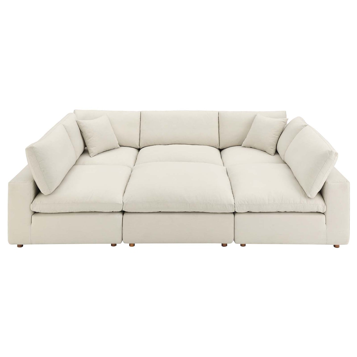 Commix Down Filled Overstuffed 6-Piece Sectional Sofa By Modway - EEI-5761-AZU | Sofas |  Modishstore - 43