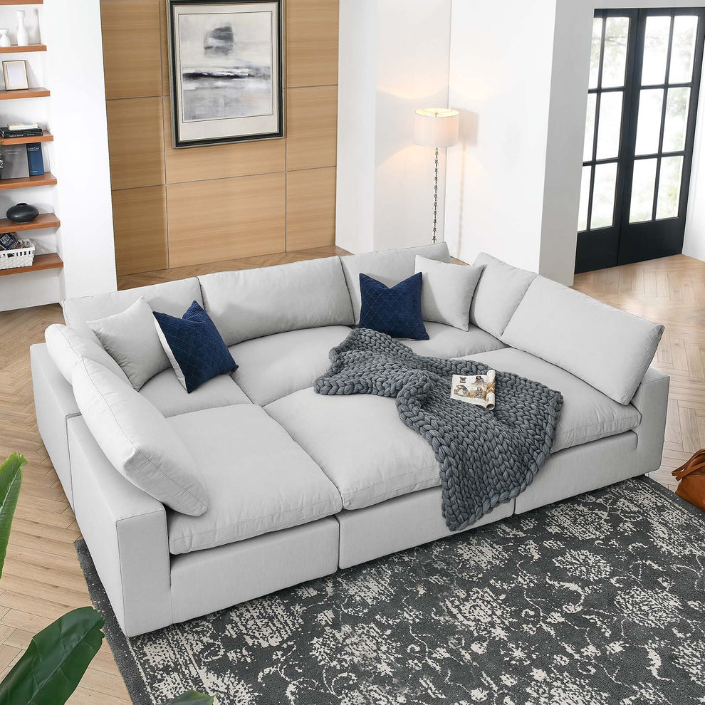 Commix Down Filled Overstuffed 6-Piece Sectional Sofa By Modway - EEI-5761 | Sectional | Modishstore - 63