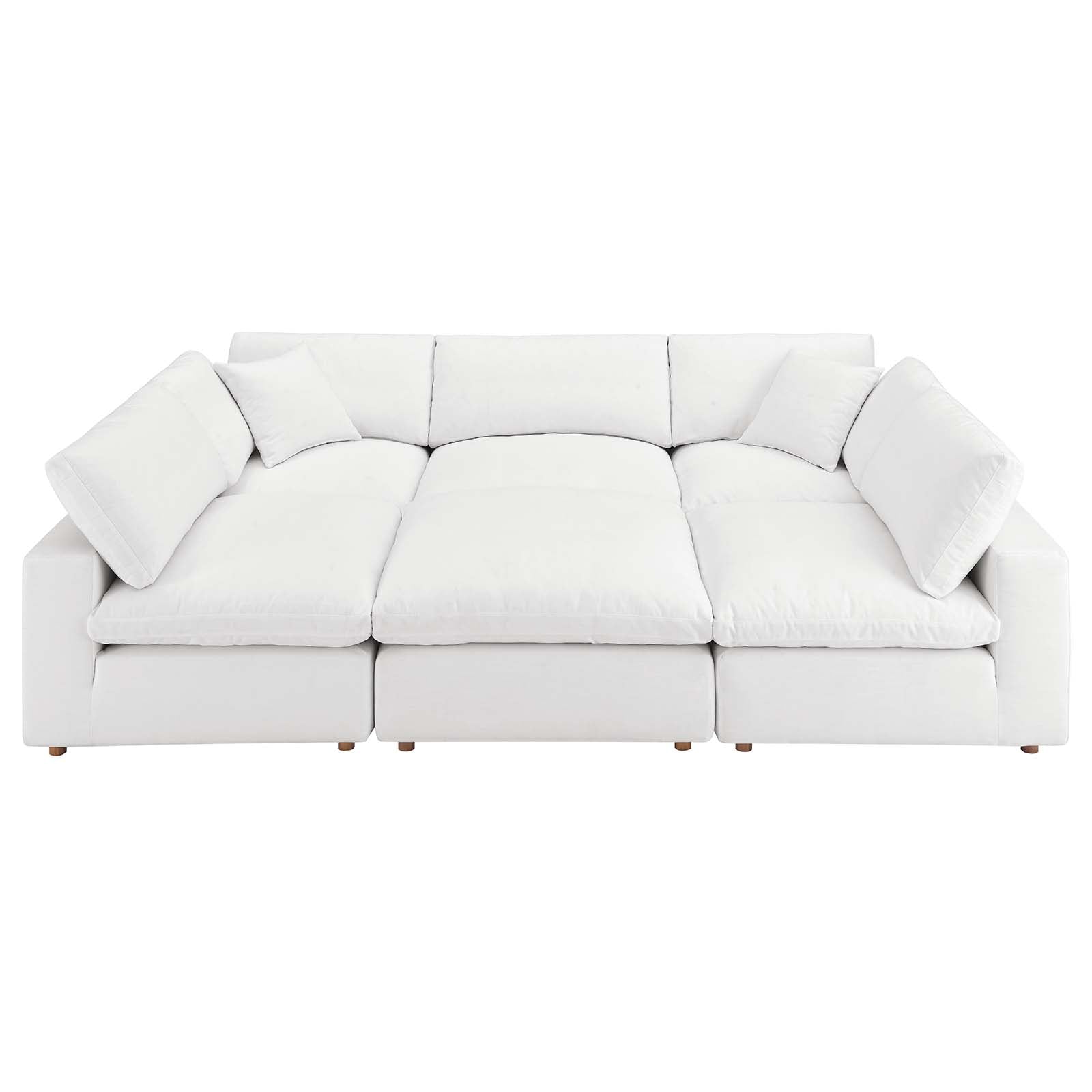 Commix Down Filled Overstuffed 6-Piece Sectional Sofa By Modway - EEI-5761-AZU | Sofas |  Modishstore - 71