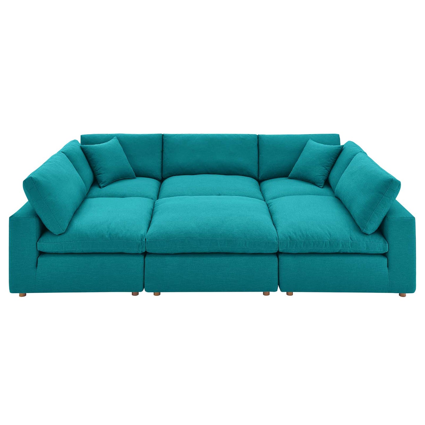 Commix Down Filled Overstuffed 6-Piece Sectional Sofa By Modway - EEI-5761-AZU | Sofas |  Modishstore - 85
