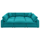 Commix Down Filled Overstuffed 6-Piece Sectional Sofa By Modway - EEI-5761-AZU | Sofas |  Modishstore - 85