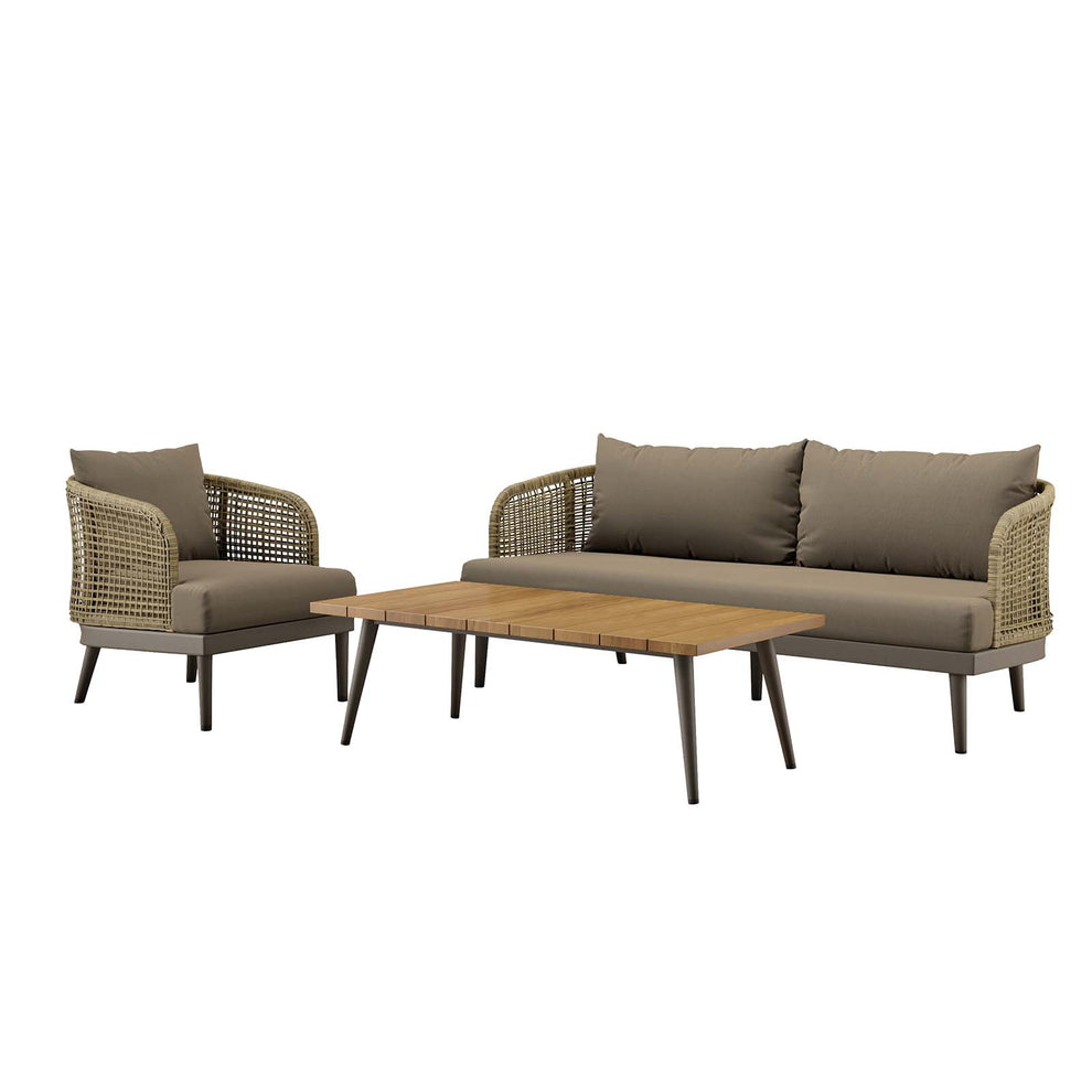 Meadow 3-Piece Outdoor Patio Set By Modway - EEI-5762 | Outdoor Sofas, Loveseats & Sectionals | Modishstore - 2