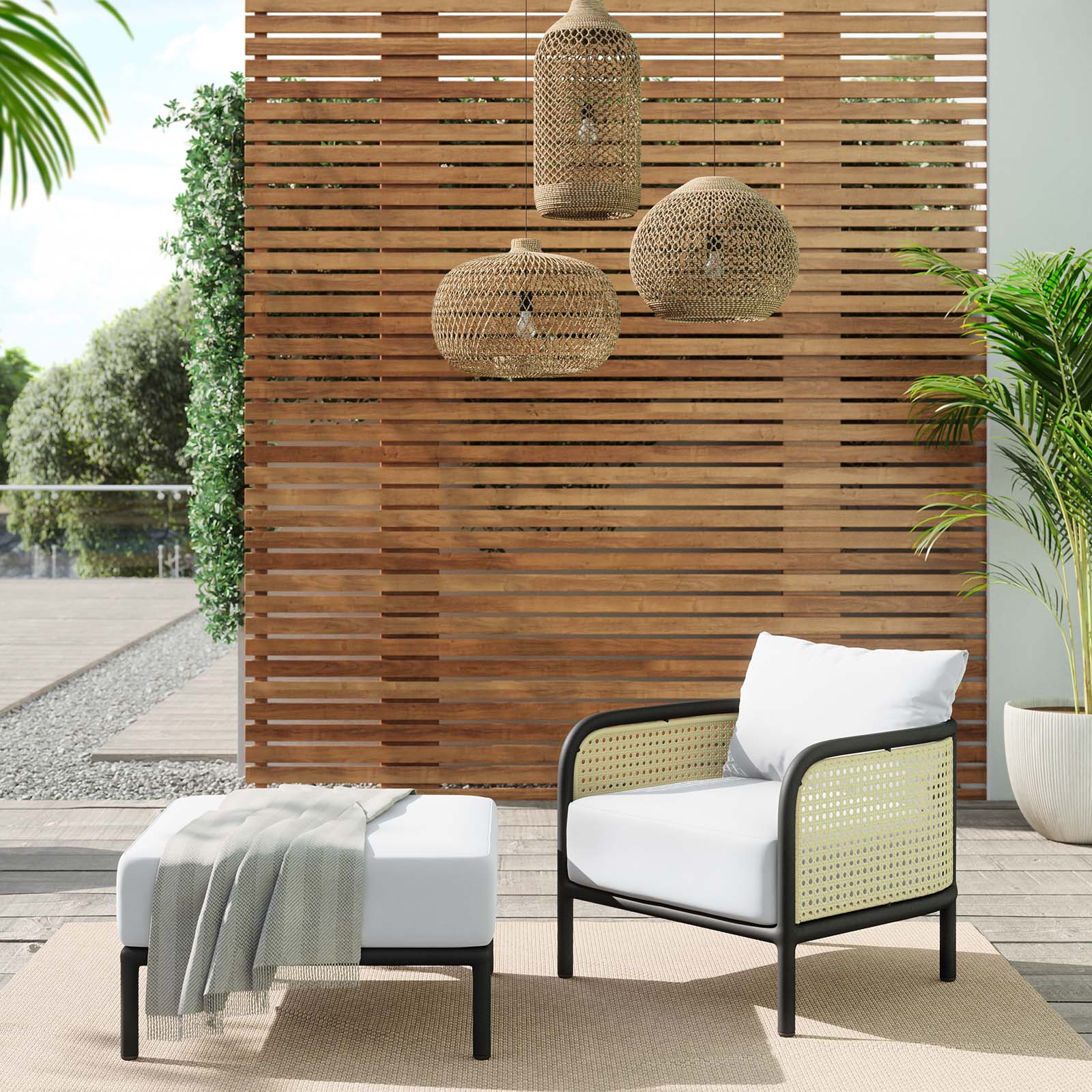 Hanalei 2-Piece Outdoor Patio Furniture Set By Modway - EEI-5763 | Outdoor Sofas, Loveseats & Sectionals | Modishstore - 5
