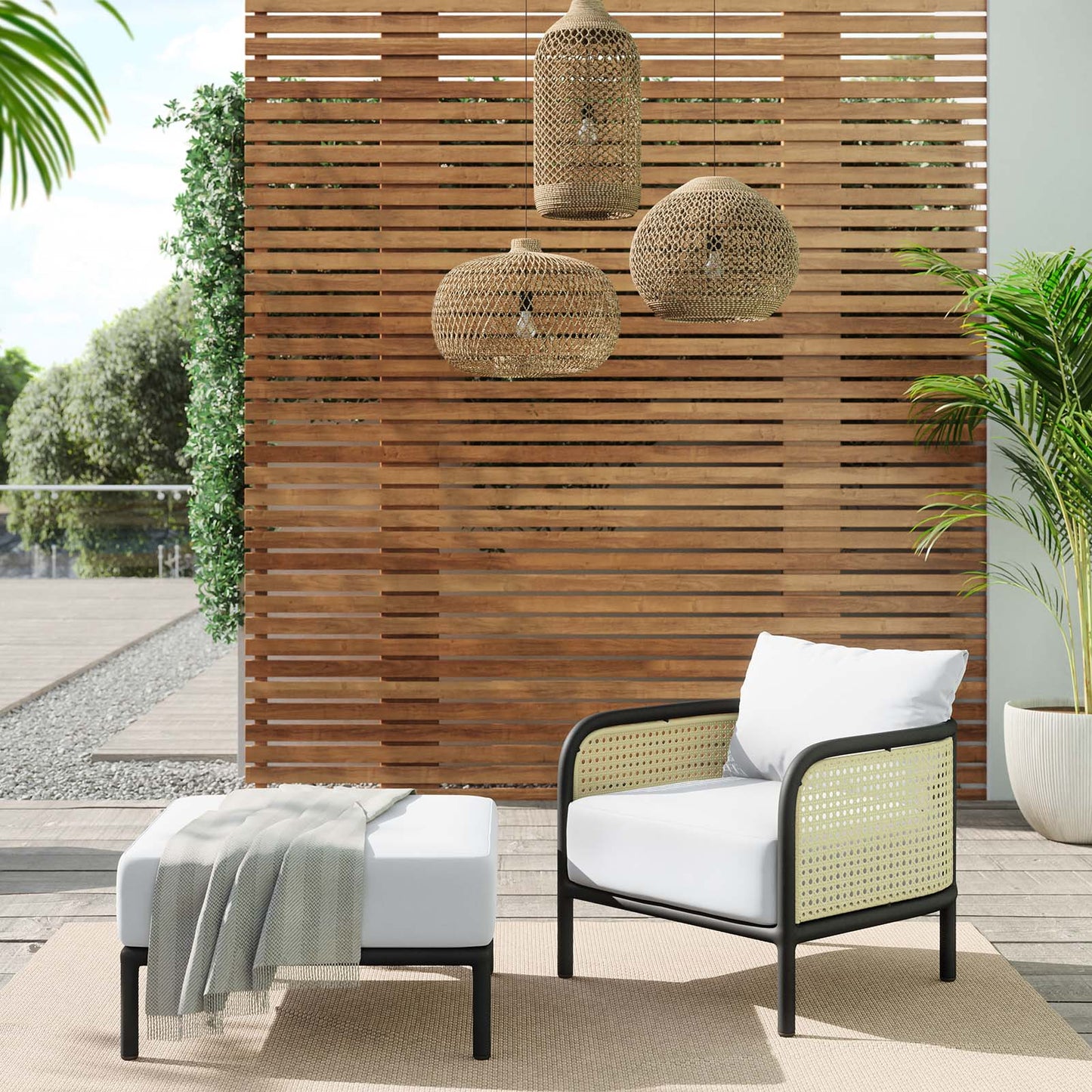 Hanalei 2-Piece Outdoor Patio Furniture Set By Modway - EEI-5763 | Outdoor Sofas, Loveseats & Sectionals | Modishstore - 5