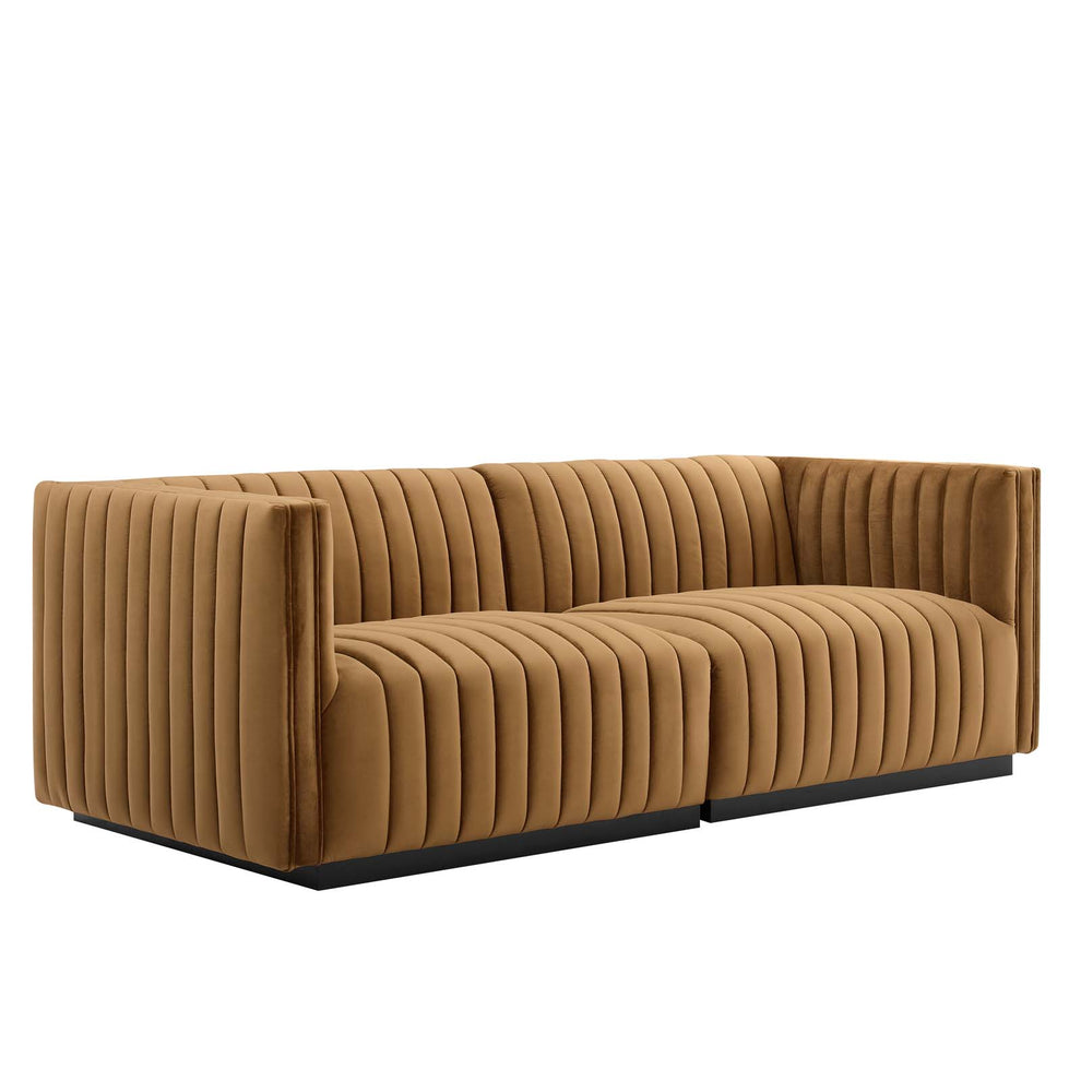 Conjure Channel Tufted Performance Velvet Loveseat By Modway - EEI-5764 | Loveseats | Modishstore - 2