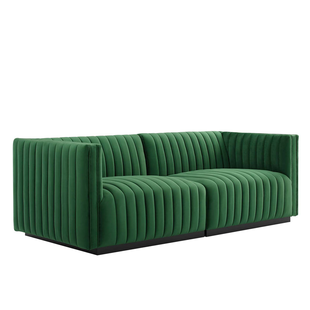 Conjure Channel Tufted Performance Velvet Loveseat By Modway - EEI-5764 | Loveseats | Modishstore - 11