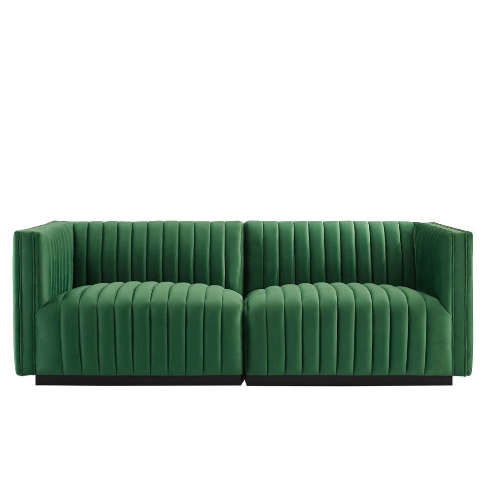 Conjure Channel Tufted Performance Velvet Loveseat By Modway - EEI-5764 | Loveseats | Modishstore - 14