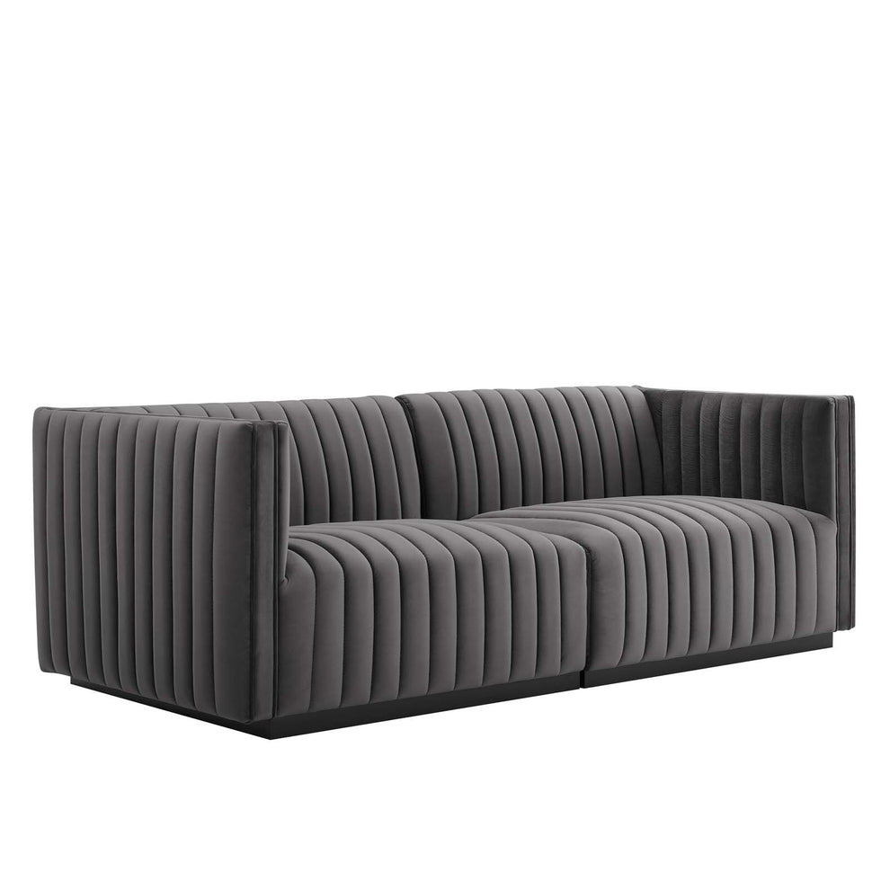 Conjure Channel Tufted Performance Velvet Loveseat By Modway - EEI-5764 | Loveseats | Modishstore - 21