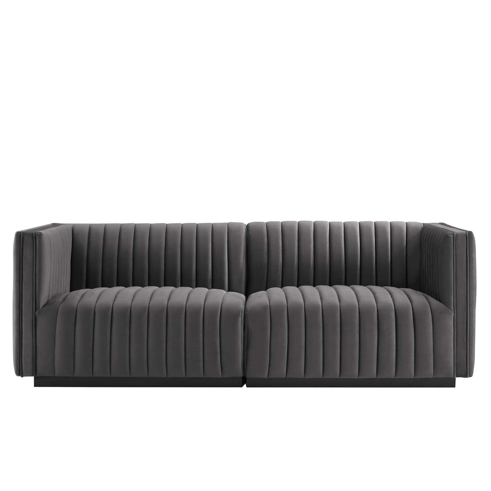 Conjure Channel Tufted Performance Velvet Loveseat By Modway - EEI-5764 | Loveseats | Modishstore - 24