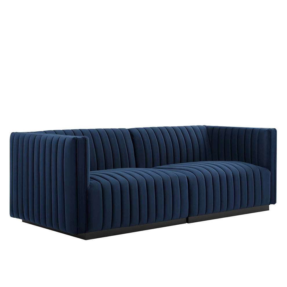 Conjure Channel Tufted Performance Velvet Loveseat By Modway - EEI-5764 | Loveseats | Modishstore - 31