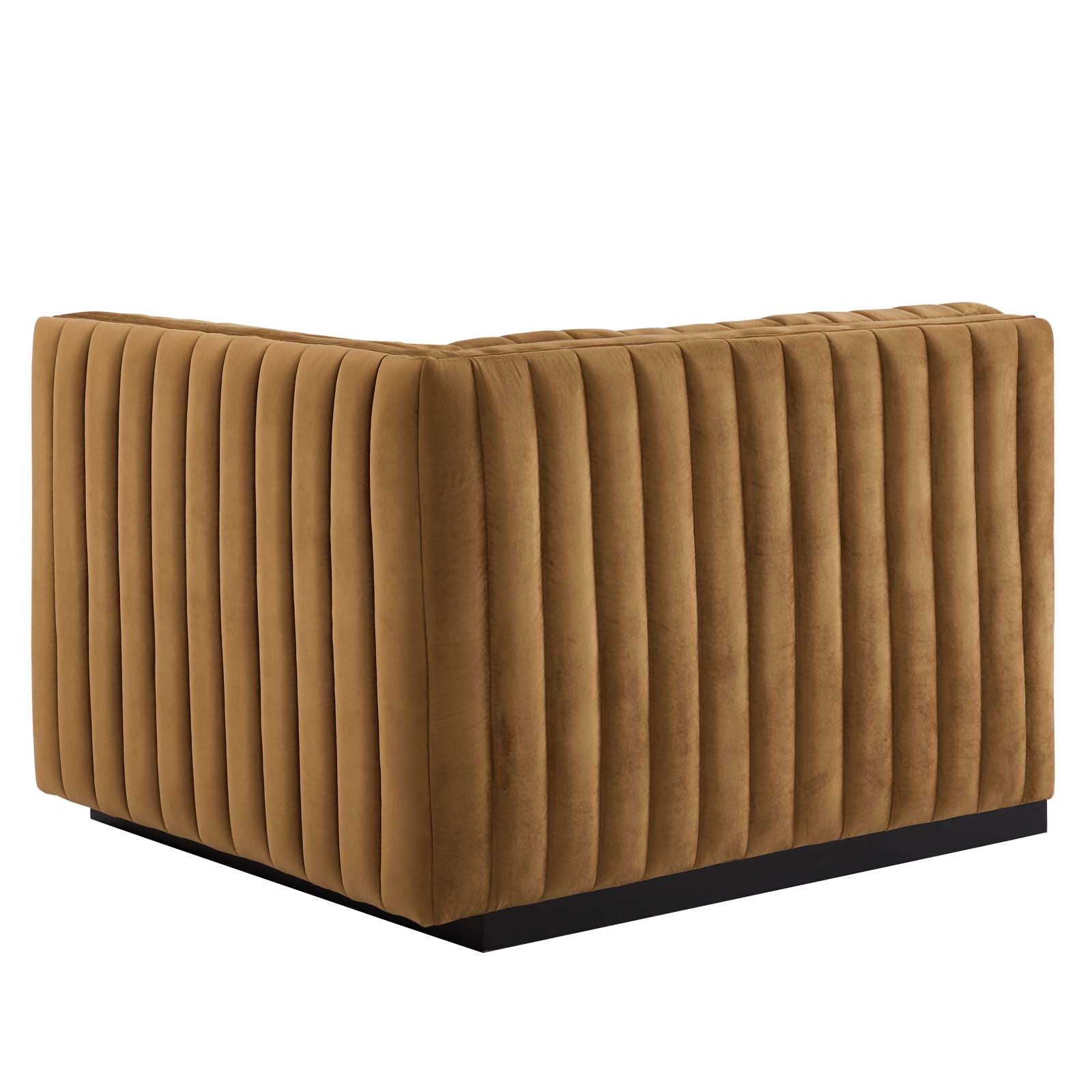 Conjure Channel Tufted Performance Velvet Sofa By Modway - EEI-5765 | Sofas | Modishstore - 3