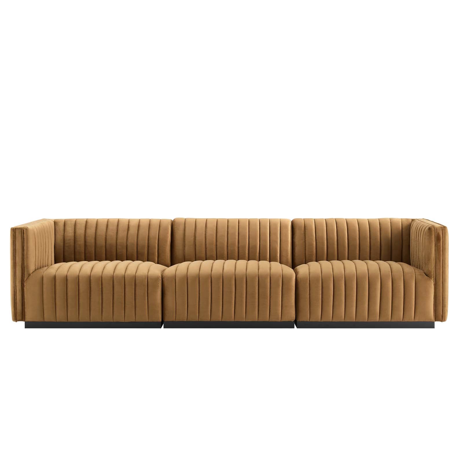 Conjure Channel Tufted Performance Velvet Sofa By Modway - EEI-5765 | Sofas | Modishstore - 7