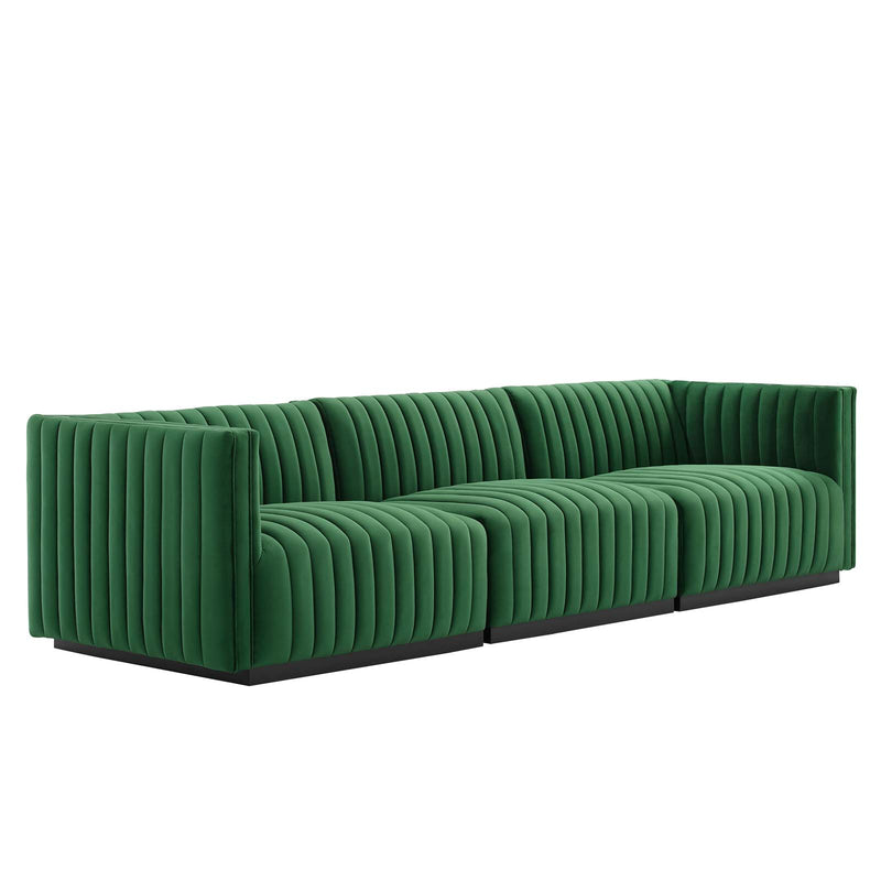 Conjure Channel Tufted Performance Velvet Sofa By Modway - EEI-5765 | Sofas | Modishstore - 14