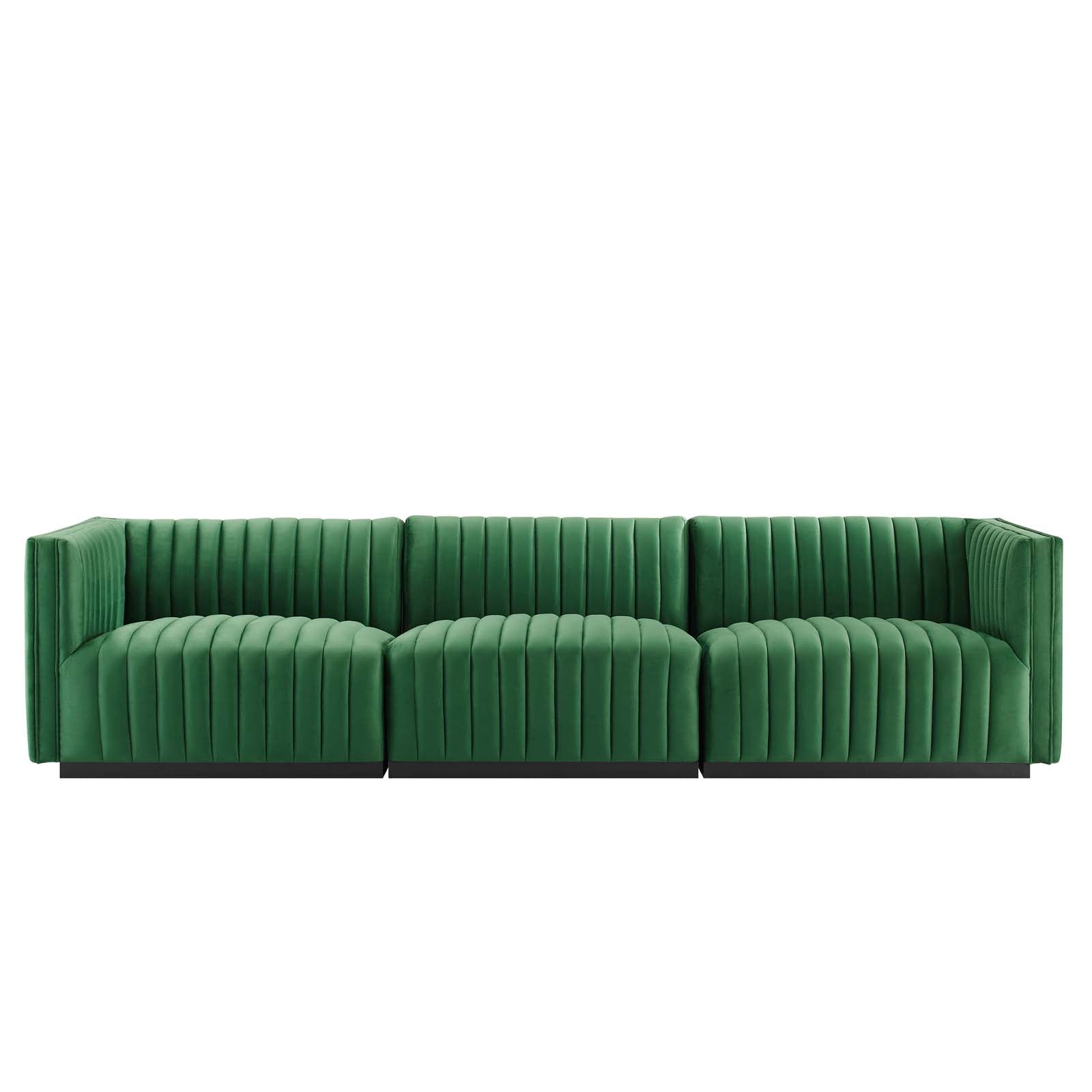 Conjure Channel Tufted Performance Velvet Sofa By Modway - EEI-5765 | Sofas | Modishstore - 20