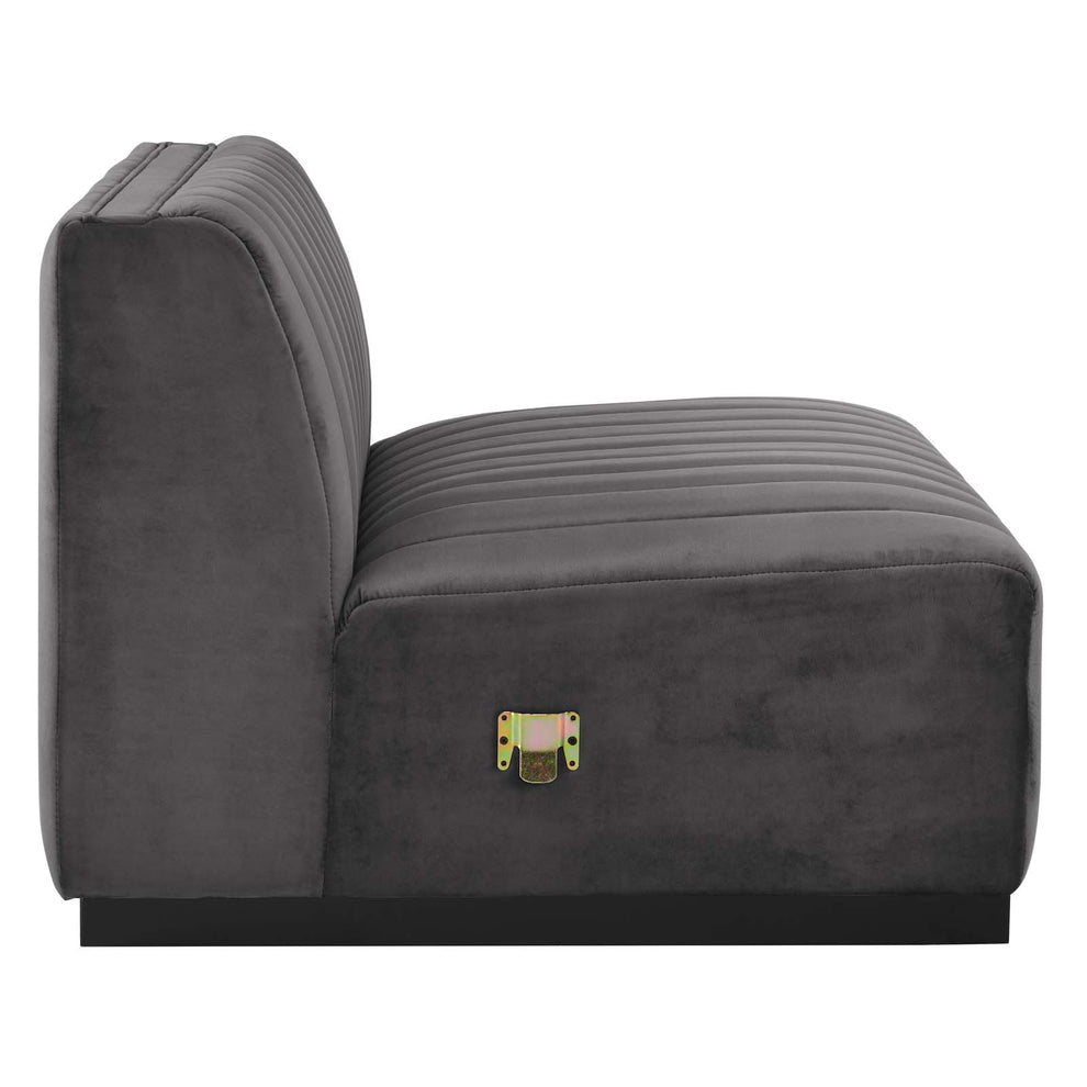 Conjure Channel Tufted Performance Velvet Sofa By Modway - EEI-5765 | Sofas | Modishstore - 38