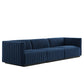 Conjure Channel Tufted Performance Velvet Sofa By Modway - EEI-5765 | Sofas | Modishstore - 40
