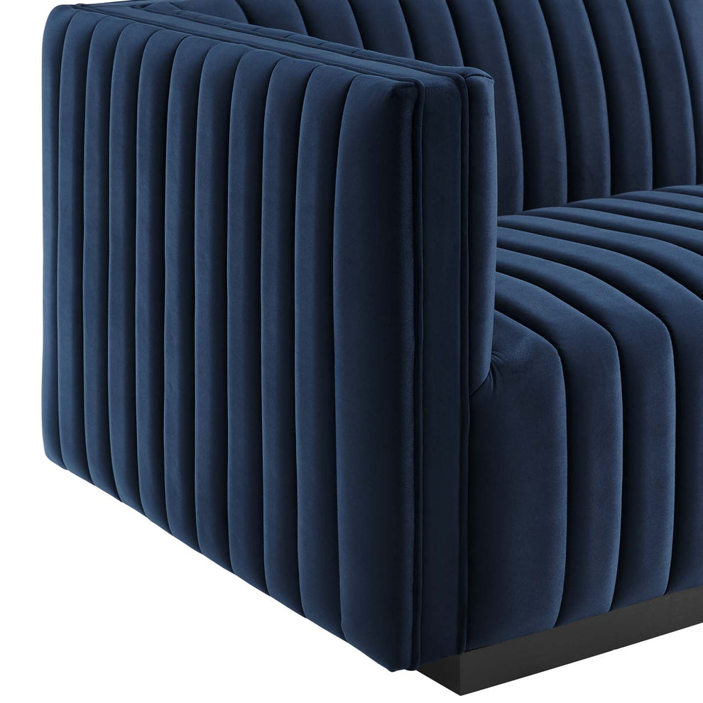 Conjure Channel Tufted Performance Velvet Sofa By Modway - EEI-5765 | Sofas | Modishstore - 49