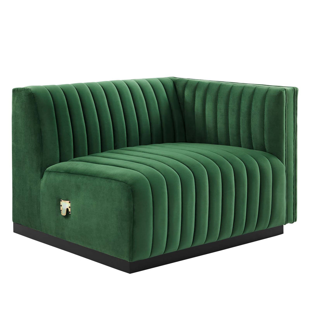 Conjure Channel Tufted Performance Velvet 4-Piece Sofa By Modway - EEI-5767 | Sofa Set | Modishstore - 15