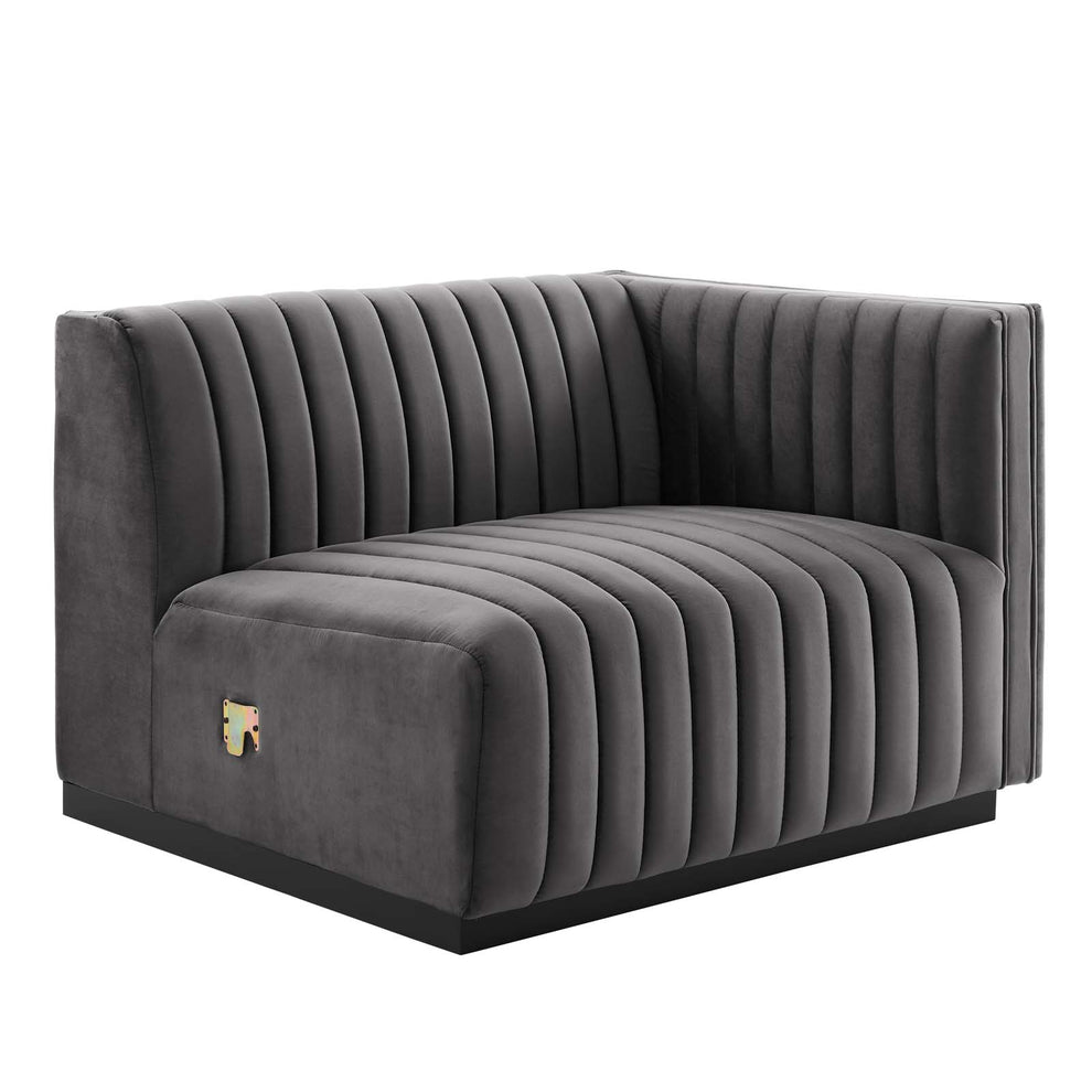 Conjure Channel Tufted Performance Velvet 4-Piece Sofa By Modway - EEI-5767 | Sofa Set | Modishstore - 28