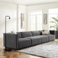 Conjure Channel Tufted Performance Velvet 4-Piece Sofa By Modway - EEI-5767 | Sofa Set | Modishstore - 32