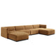 Conjure Channel Tufted Performance Velvet 6-Piece Sectional By Modway - EEI-5768 | Sofa Set | Modishstore - 2
