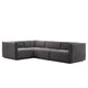 Conjure Channel Tufted Performance Velvet 4-Piece Sectional By Modway - EEI-5769 | Sectional | Modishstore - 33