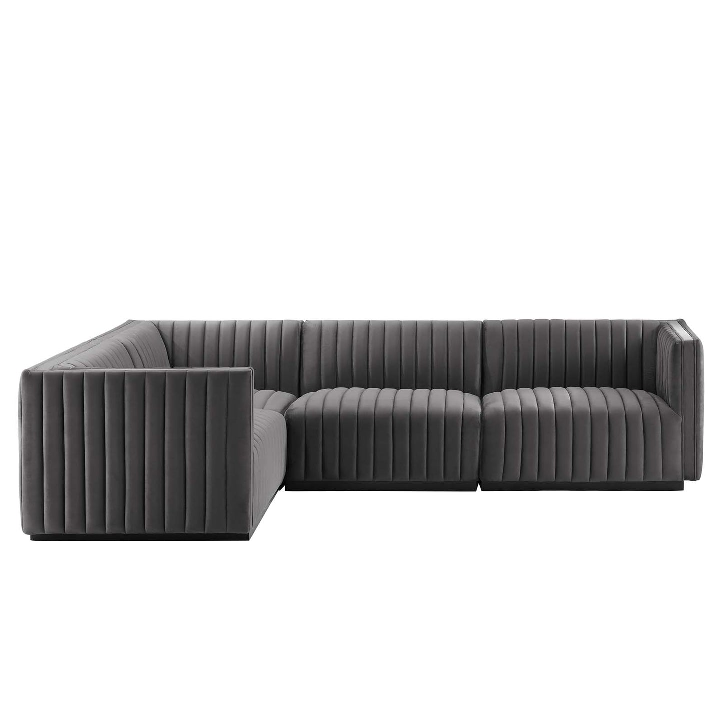 Conjure Channel Tufted Performance Velvet 4-Piece Sectional By Modway - EEI-5769 | Sectional | Modishstore - 42