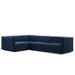 Conjure Channel Tufted Performance Velvet 4-Piece Sectional By Modway - EEI-5769 | Sectional | Modishstore - 49