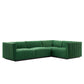 Conjure Channel Tufted Performance Velvet 4-Piece Sectional By Modway - EEI-5770 | Sectional | Modishstore - 17
