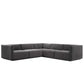 Conjure Channel Tufted Performance Velvet 5-Piece Sectional By Modway - EEI-5771 | Sectional | Modishstore - 33