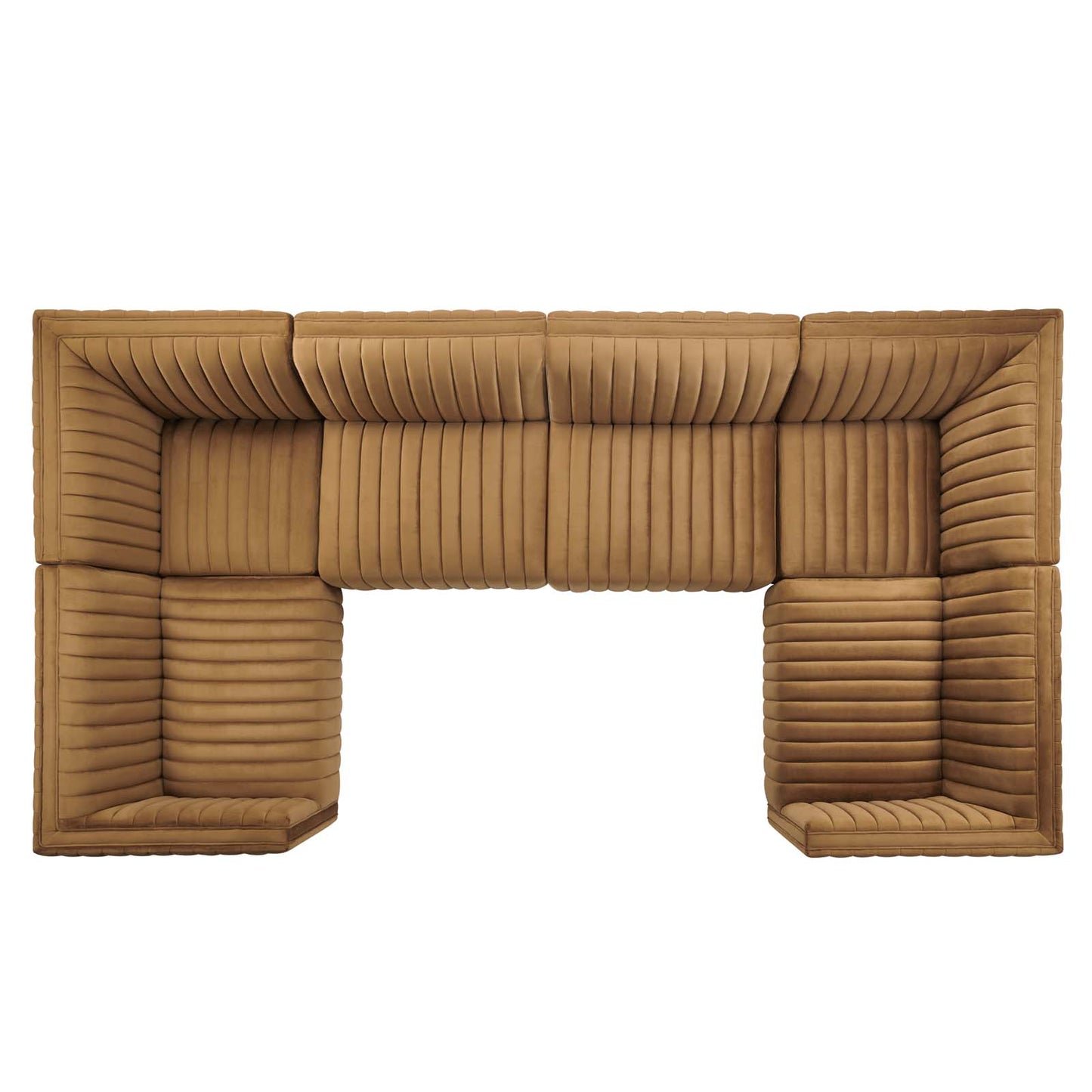 Conjure Channel Tufted Performance Velvet 6-Piece Sectional By Modway - EEI-5773 | Sectional | Modishstore - 10