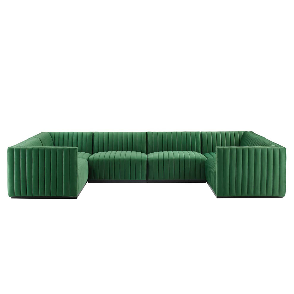Conjure Channel Tufted Performance Velvet 6-Piece Sectional By Modway - EEI-5773 | Sectional | Modishstore - 17