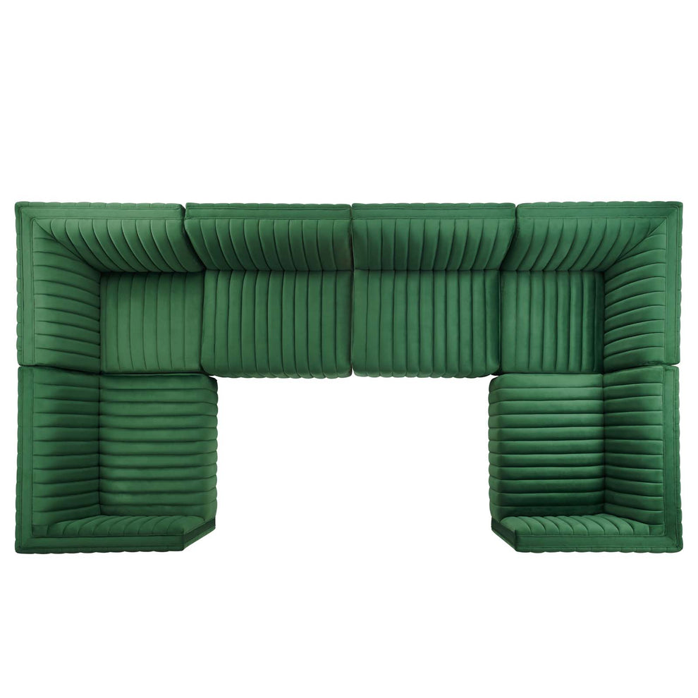 Conjure Channel Tufted Performance Velvet 6-Piece Sectional By Modway - EEI-5773 | Sectional | Modishstore - 26