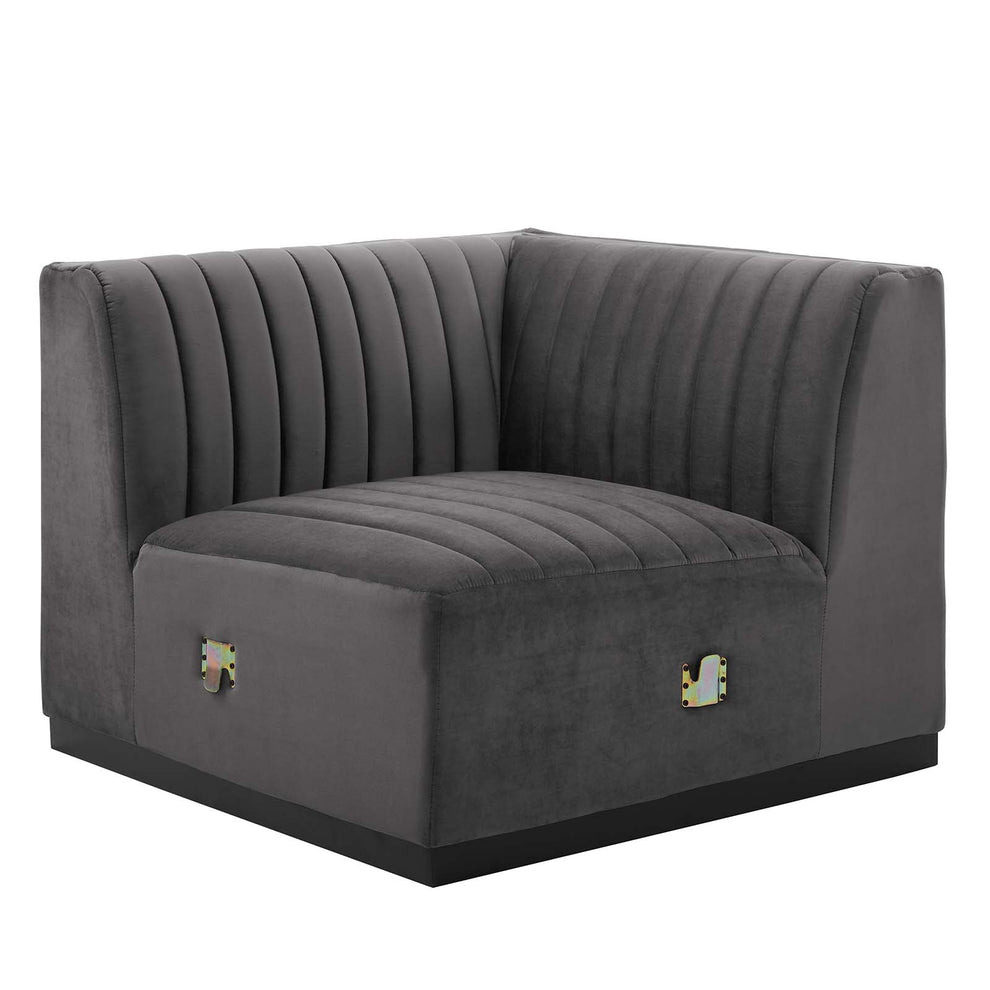 Conjure Channel Tufted Performance Velvet 6-Piece Sectional By Modway - EEI-5773 | Sectional | Modishstore - 36