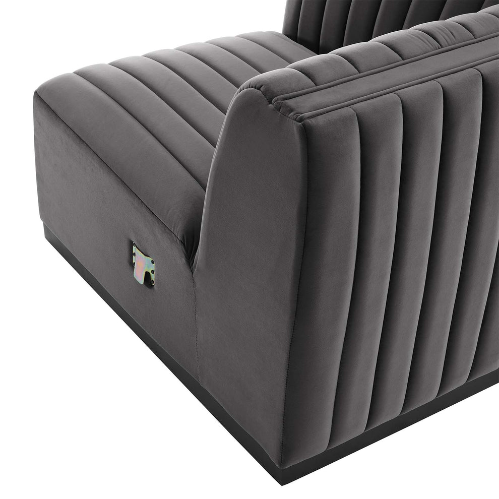 Conjure Channel Tufted Performance Velvet 6-Piece Sectional By Modway - EEI-5773 | Sectional | Modishstore - 48