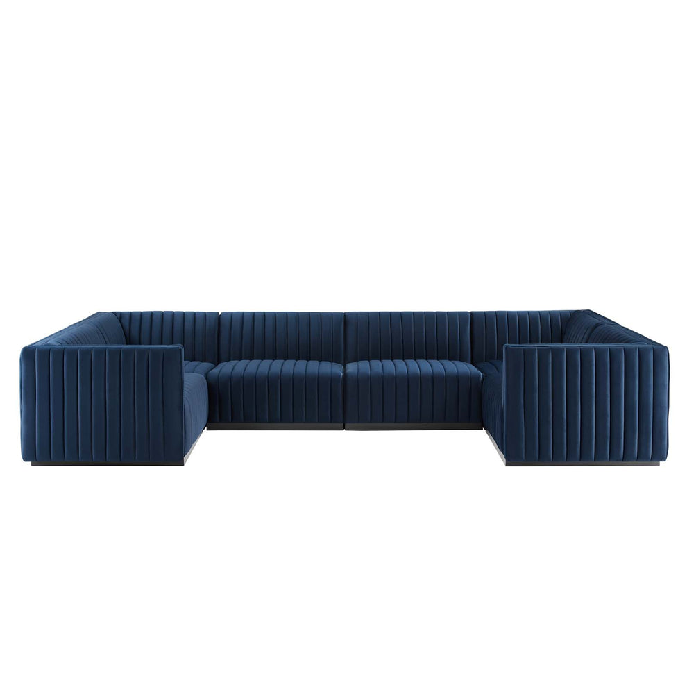 Conjure Channel Tufted Performance Velvet 6-Piece Sectional By Modway - EEI-5773 | Sectional | Modishstore - 49