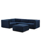 Conjure Channel Tufted Performance Velvet 5-Piece Sectional By Modway - EEI-5774 | Sectional | Modishstore - 49