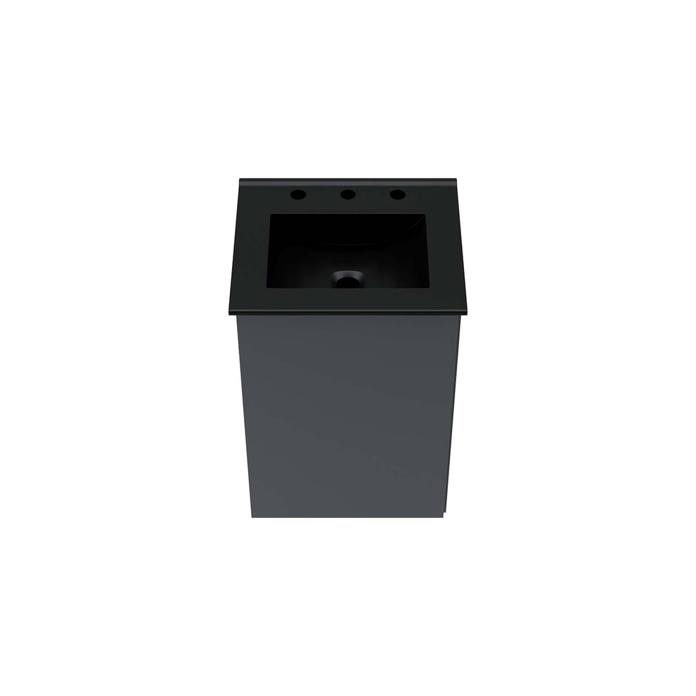 Bryn 18" Wall-Mount Bathroom Vanity By Modway - EEI-5776 | Bathroom Accessories | Modishstore - 5