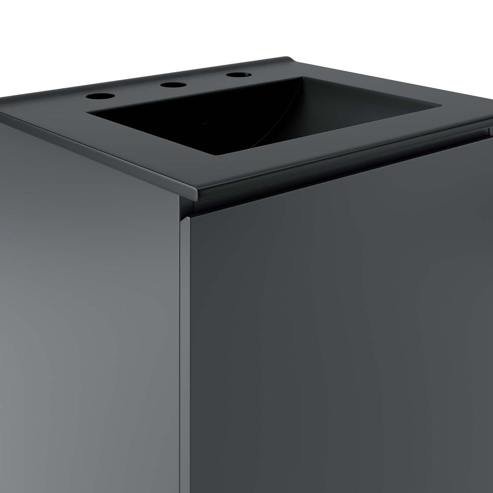 Bryn 18" Wall-Mount Bathroom Vanity By Modway - EEI-5776 | Bathroom Accessories | Modishstore - 7