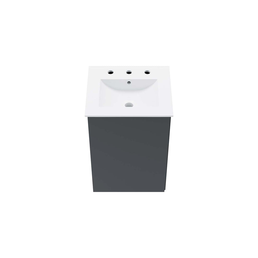 Bryn 18" Wall-Mount Bathroom Vanity By Modway - EEI-5776 | Bathroom Accessories | Modishstore - 12