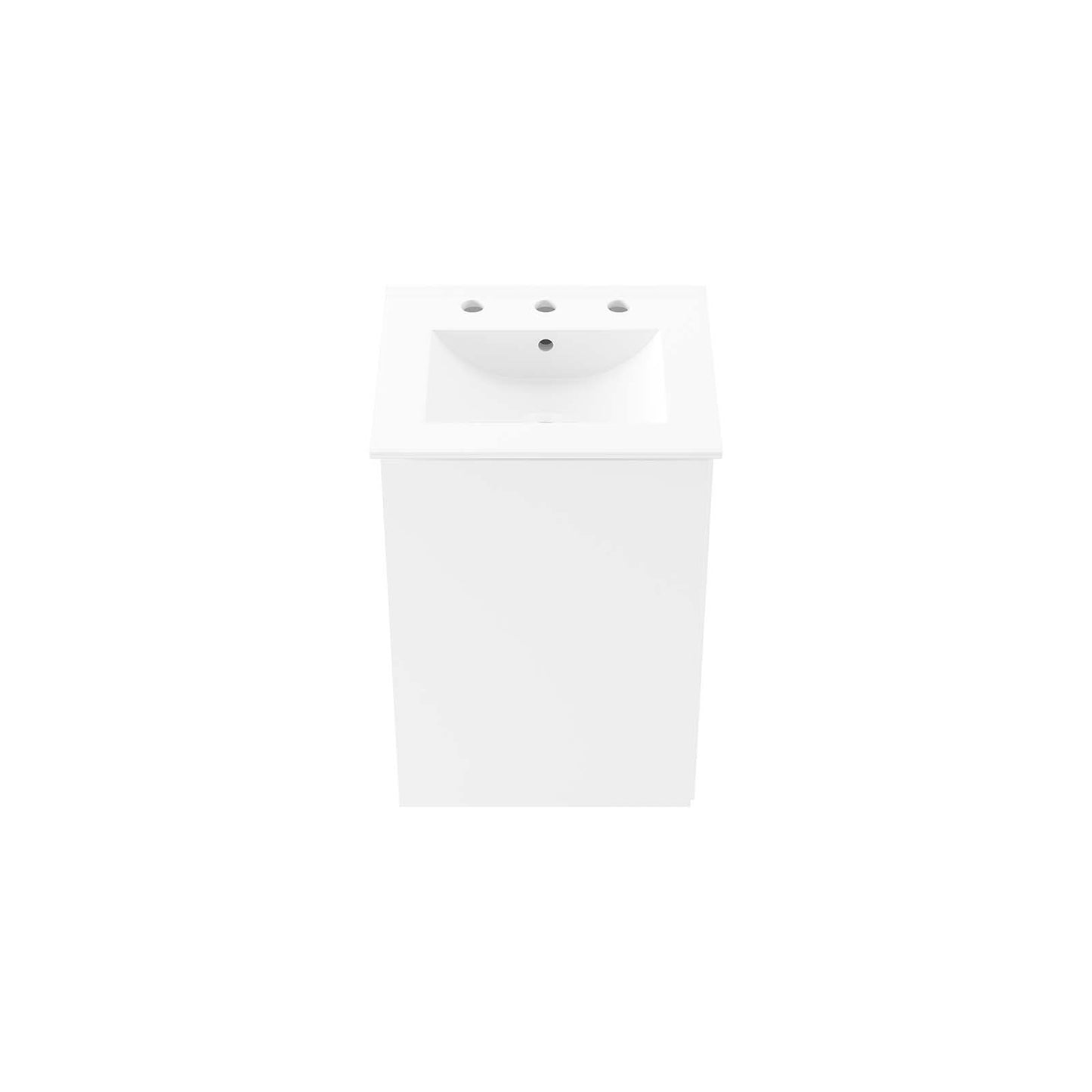Bryn 18" Wall-Mount Bathroom Vanity By Modway - EEI-5776-GRY-BLK | Bathroom Accessories |  Modishstore - 28