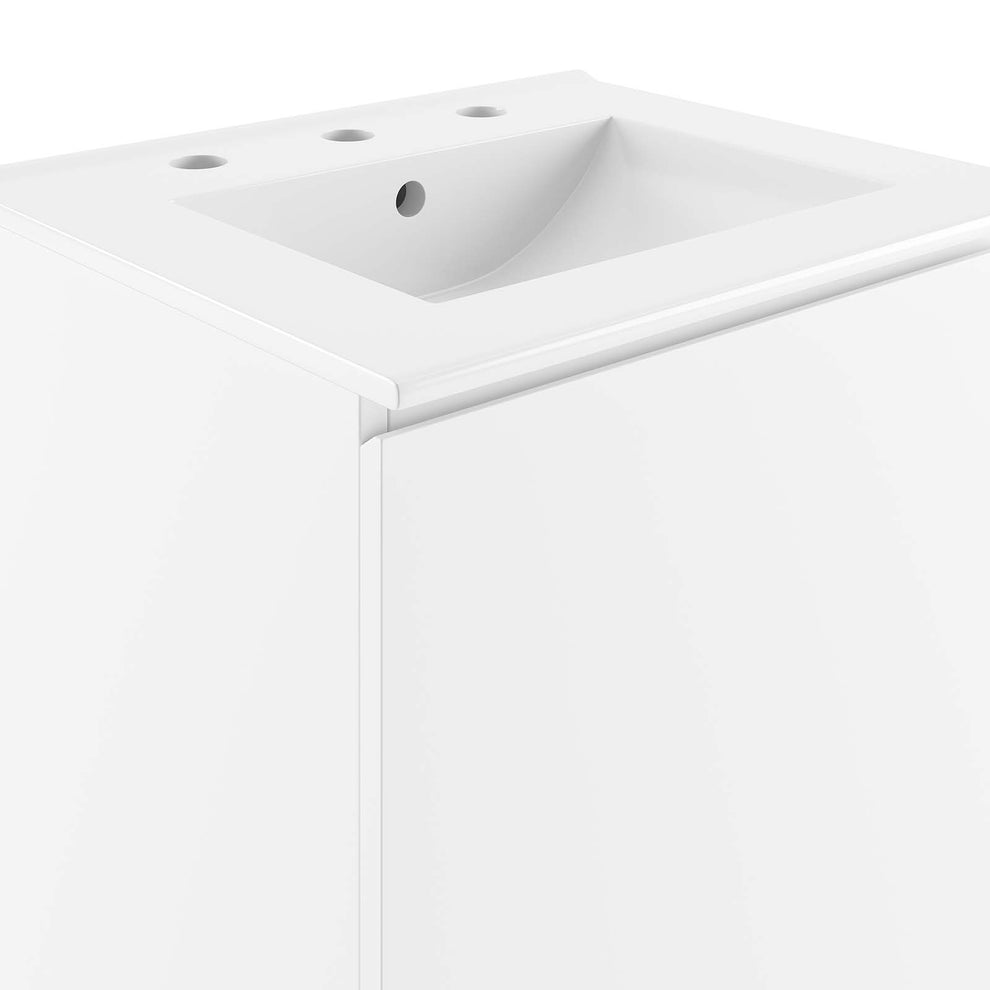 Bryn 18" Wall-Mount Bathroom Vanity By Modway - EEI-5776 | Bathroom Accessories | Modishstore - 30
