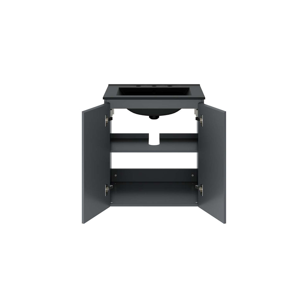 Bryn 24" Wall-Mount Bathroom Vanity By Modway - EEI-5777 | Bathroom Accessories | Modishstore - 4