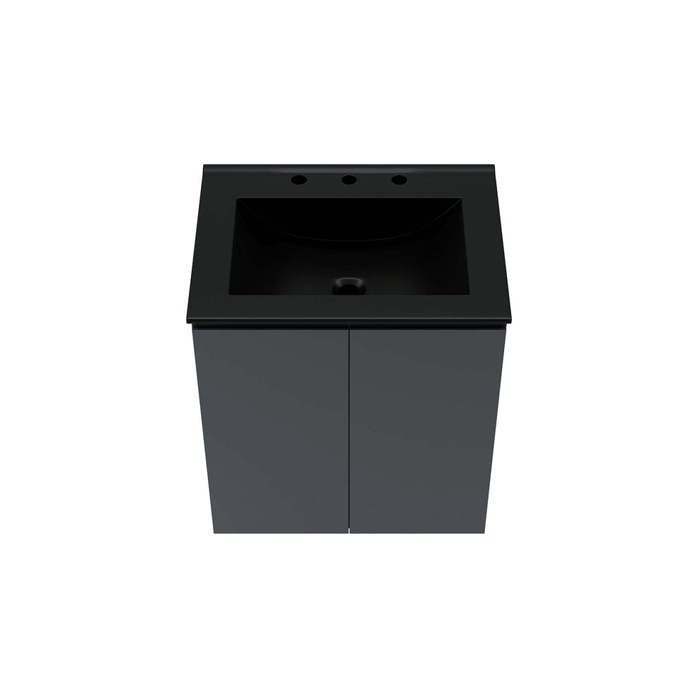Bryn 24" Wall-Mount Bathroom Vanity By Modway - EEI-5777 | Bathroom Accessories | Modishstore - 5