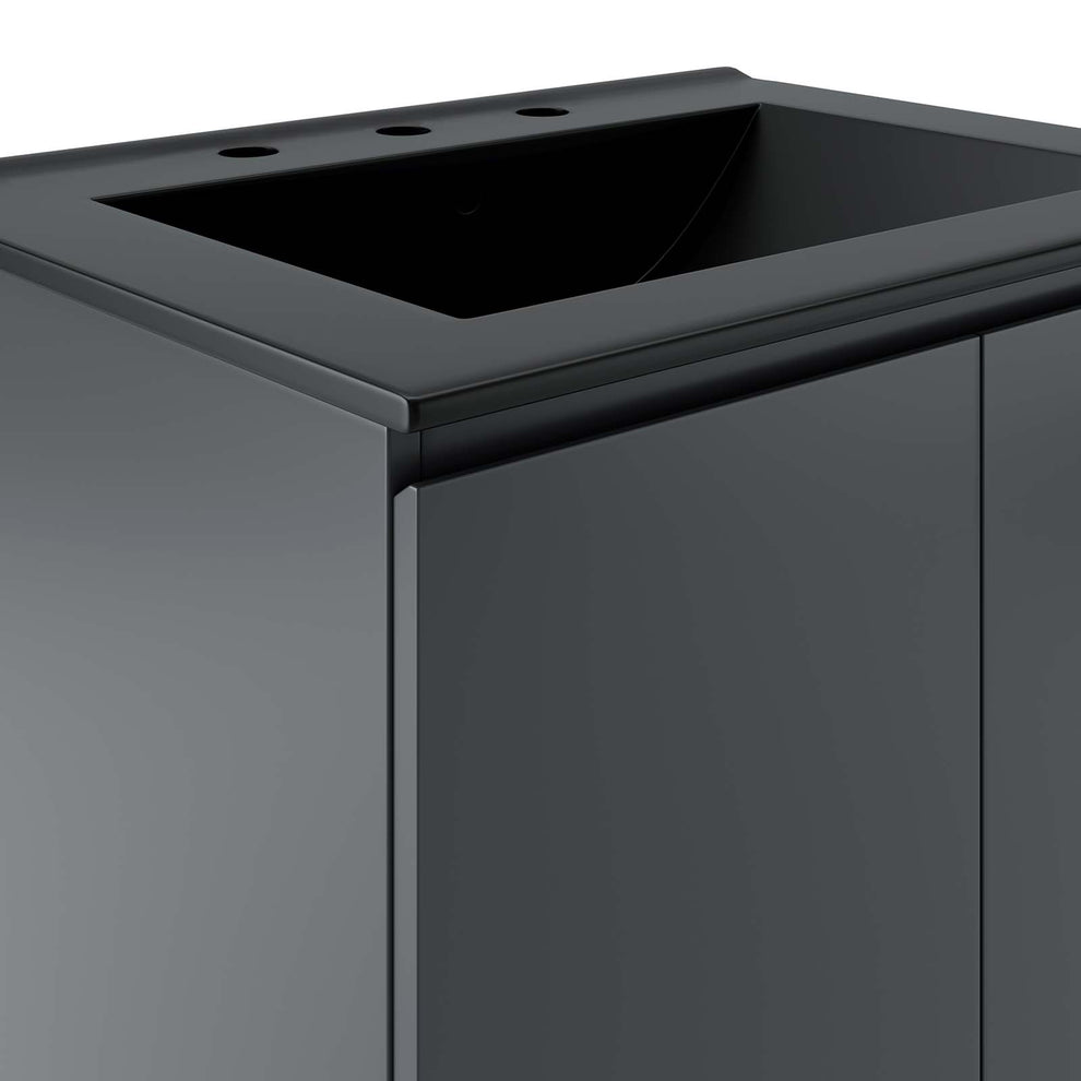 Bryn 24" Wall-Mount Bathroom Vanity By Modway - EEI-5777 | Bathroom Accessories | Modishstore - 7