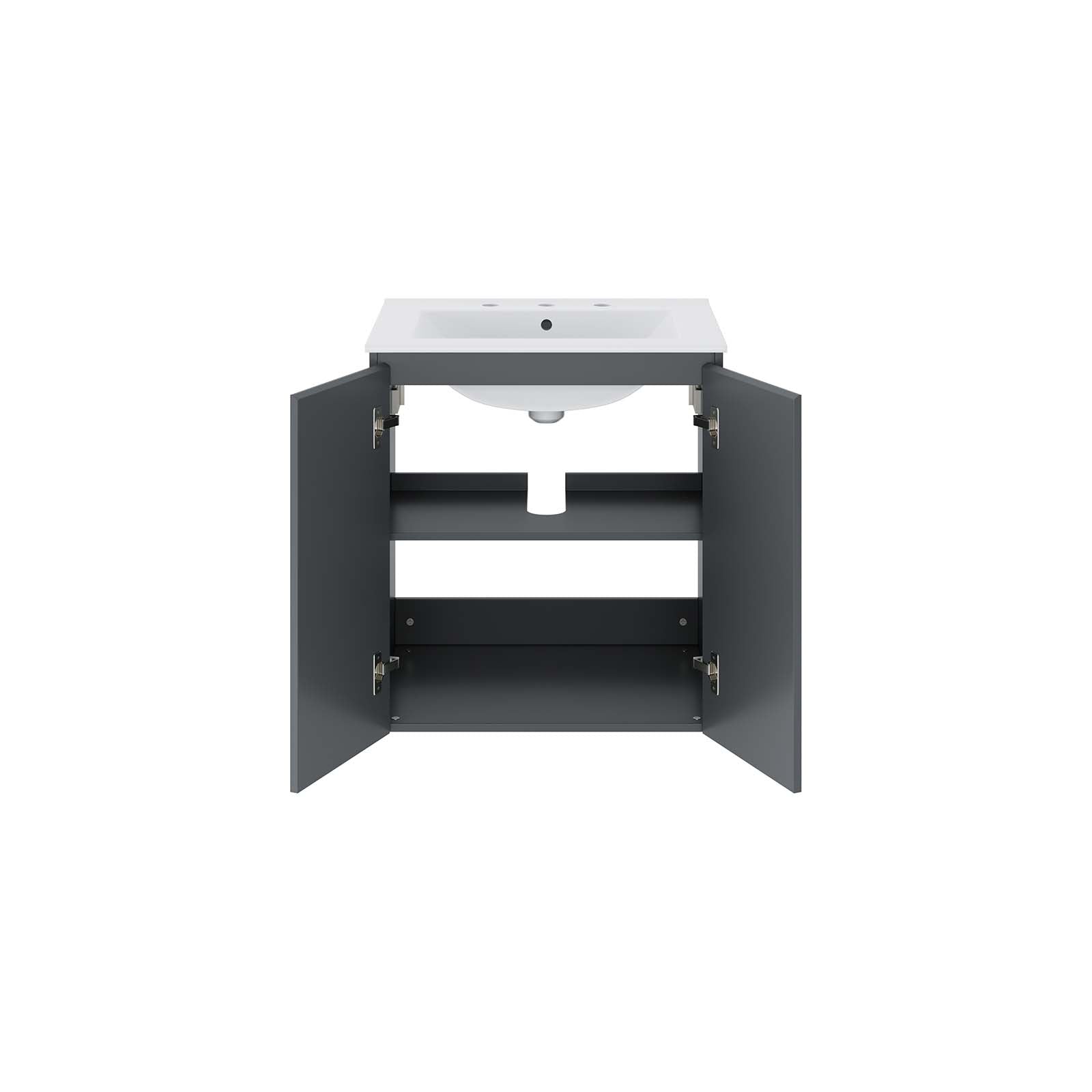 Bryn 24" Wall-Mount Bathroom Vanity By Modway - EEI-5777 | Bathroom Accessories | Modishstore - 11