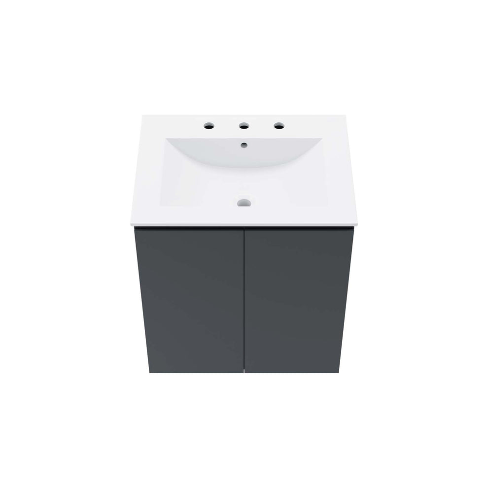 Bryn 24" Wall-Mount Bathroom Vanity By Modway - EEI-5777 | Bathroom Accessories | Modishstore - 12