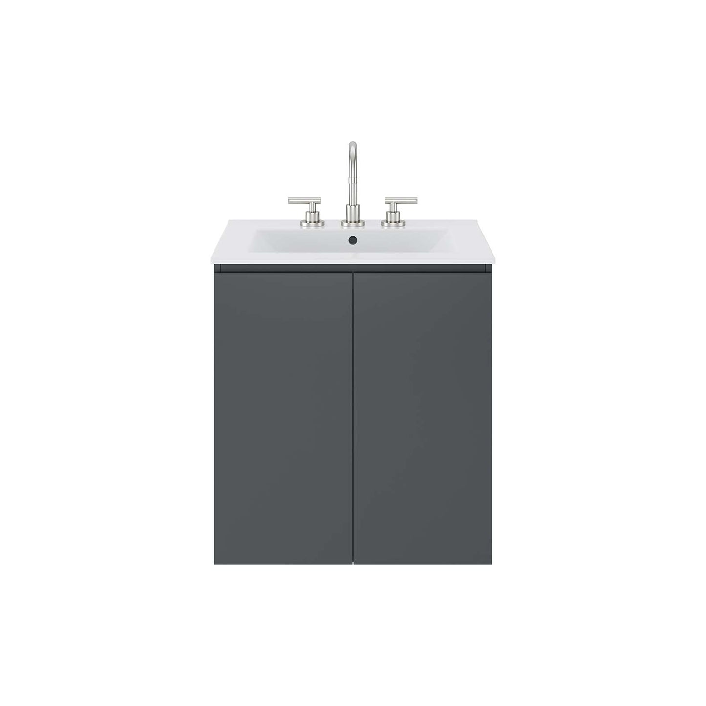 Bryn 24" Wall-Mount Bathroom Vanity By Modway - EEI-5777 | Bathroom Accessories | Modishstore - 13